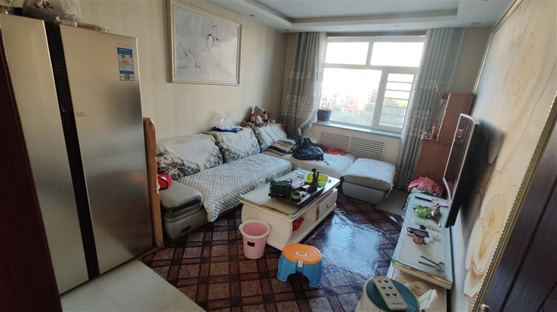惠民小区A9栋，带家电曲屏电视，双开门大冰箱，品牌沙发。南北通透，69.06平
