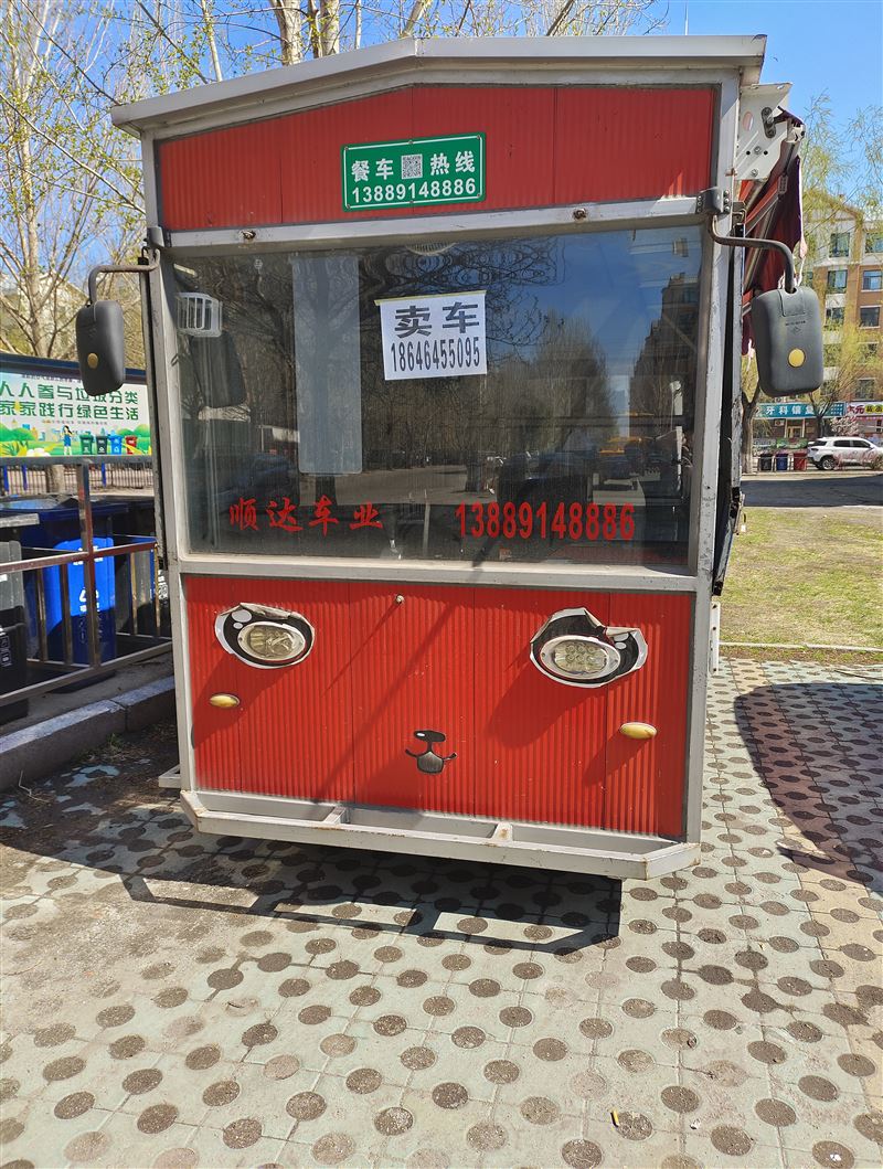 二手电瓶四轮餐车